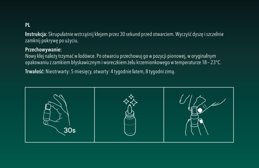 Klej do sztucznych rzęs Rarity PRO 3 (5ml) Opakowanie buteleczka