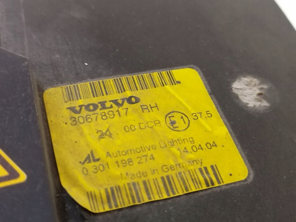 Volvo V50 S40 II light right front front xenon ksenon EU