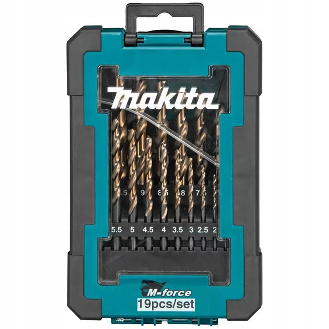 Sada 19 vrtáků 1-10 mm Hss-force Makita D-67583