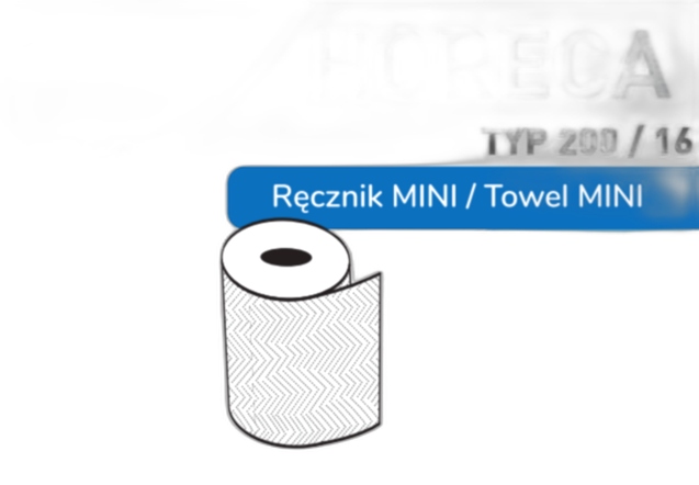 Papírové ručníky Horeca Comfort+ Mini 2-vrstvé, 6 rolí