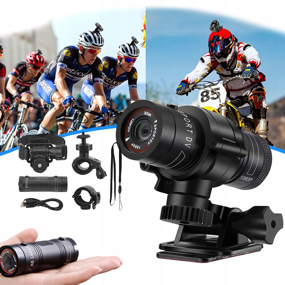 Voděodolná Sportovní Kamera, Motocyklová Kamera, Akční Kamera Do Helmy