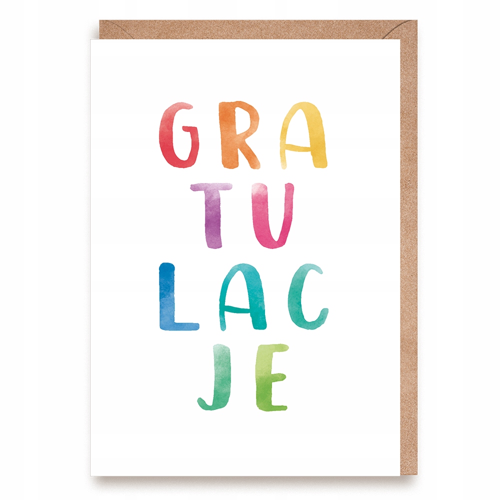 KARTKA okolicznościowa gratulacje EKOkoperta