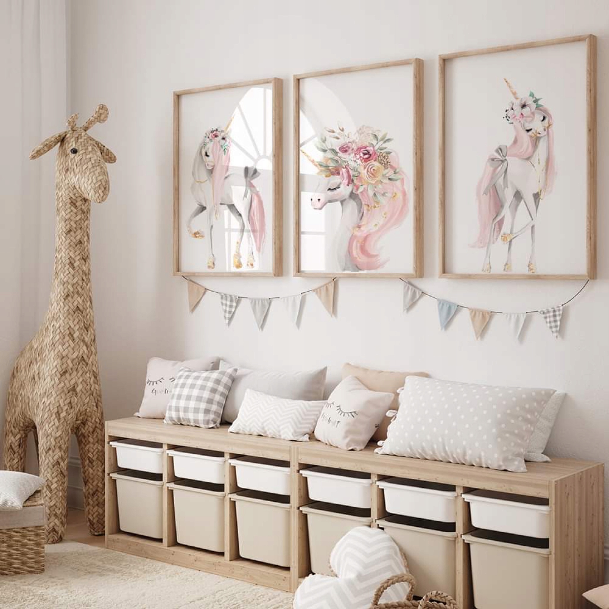 Zestaw 3 plakaty A3 pastelowy jednorożec nr.1 Bohater Inny