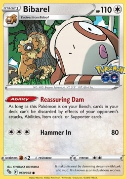 

Karty Pokemon Go (pgo 060) Bibarel