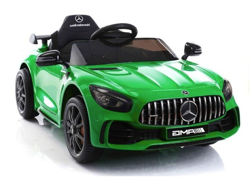 Auto na akumulator Mercedes Gt R Led MP3 12V zielone dla dzieci