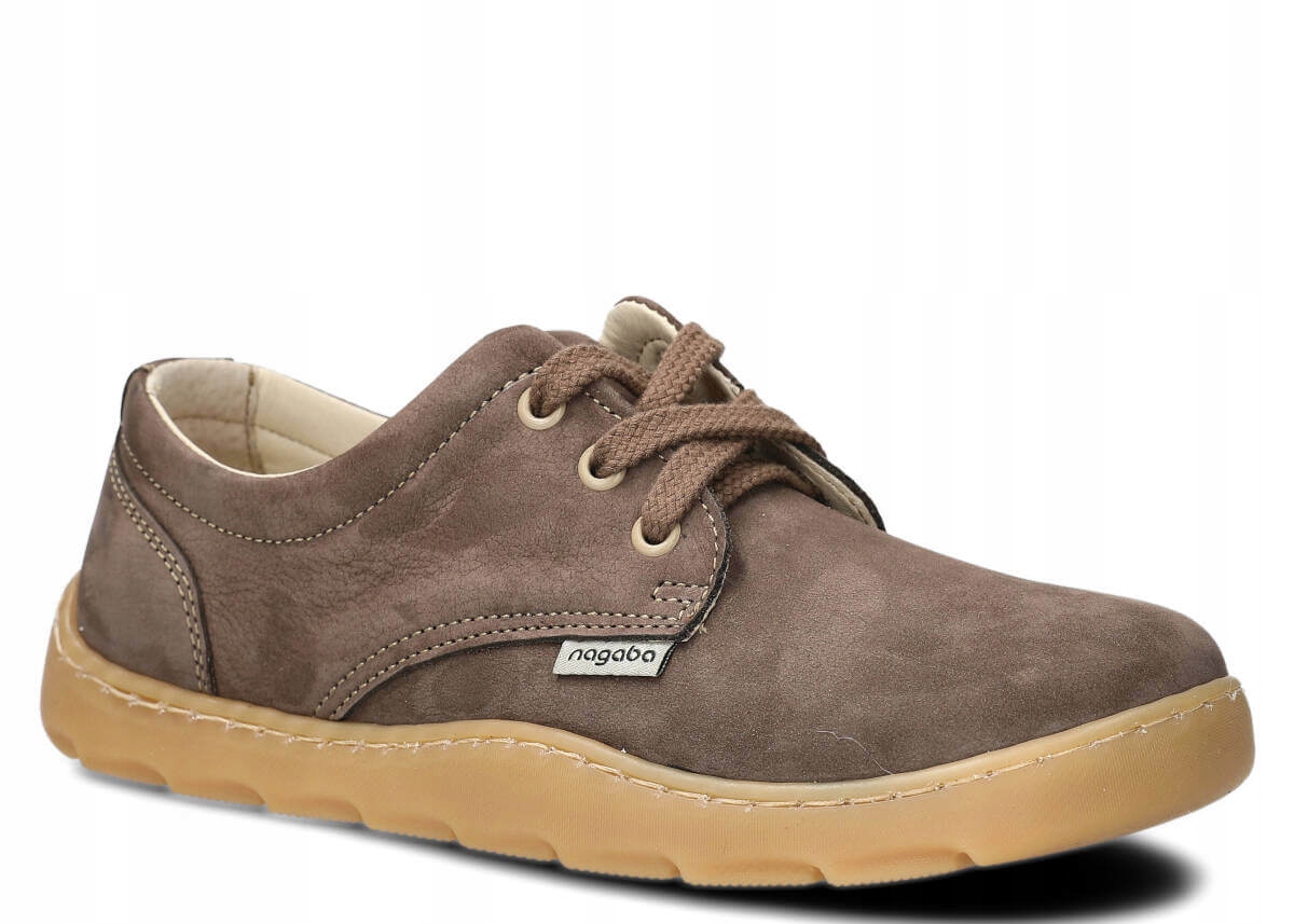 Dámské Kožené Polobotky Olivová Barva Nagaba 630 Široké Nohy, Pohodlné 38