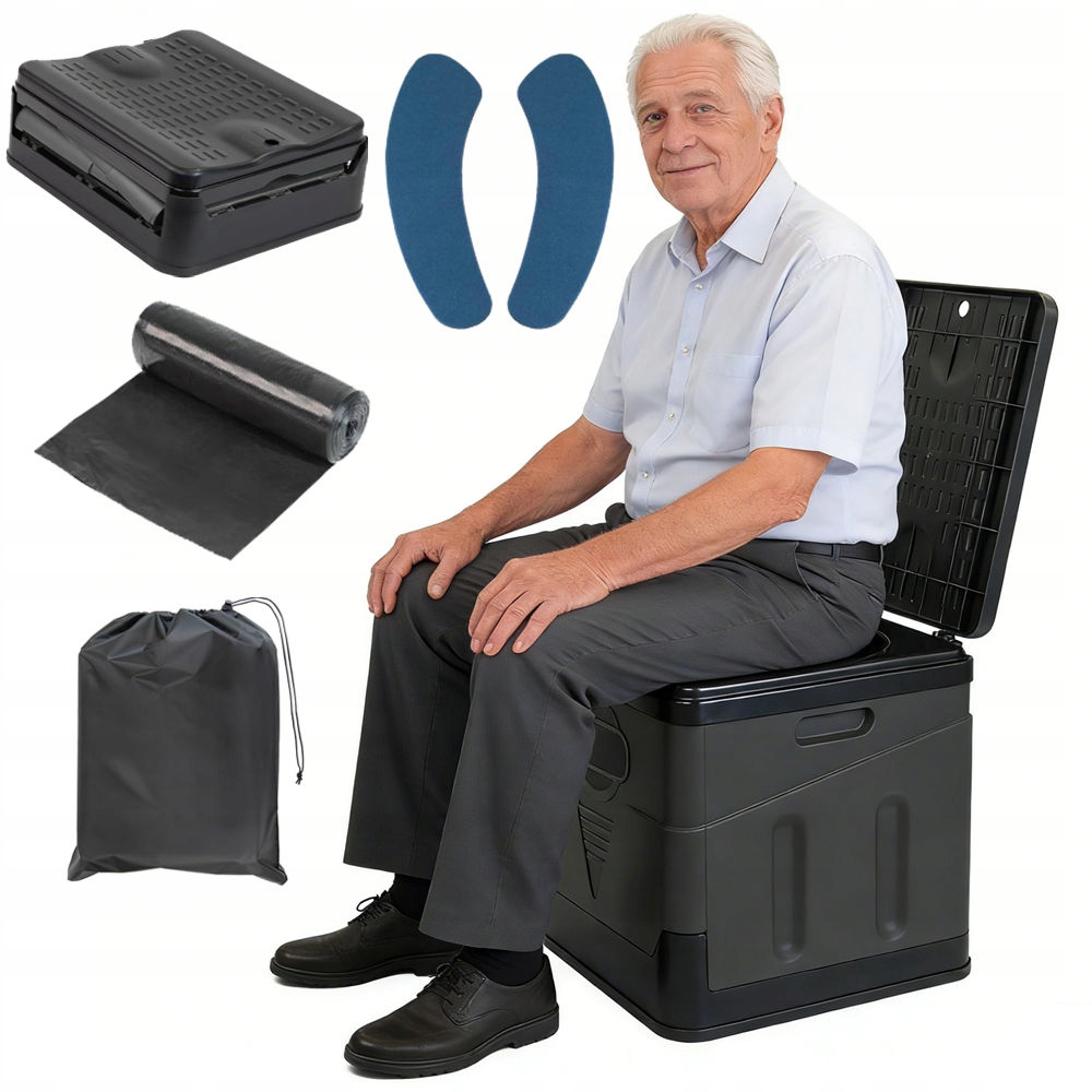 Toaleta Przenośna Turystyczna Wc Krzesło Toaletowe Dla Seniora Na Działkę