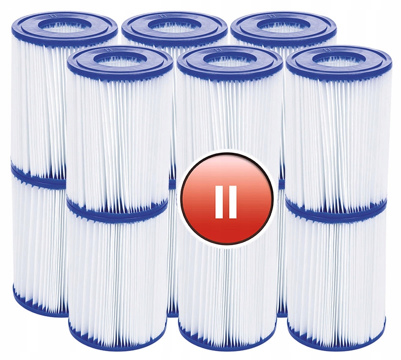 12 x Filtr Typu II Do Pompy Basenu Ekonomiczny Bestway 58094