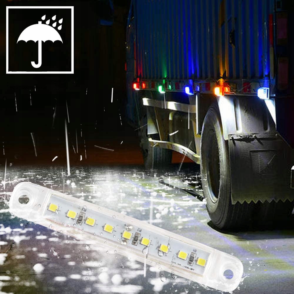 10SZT LAMPA OBRYSOWA OBRYSÓWKA 9 LED DIODOWA DO CIĘŻARÓWEK BIAŁY Kolor biały