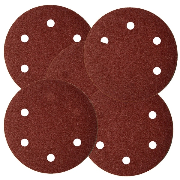 Tarcze ścierne z otworami do szlifierek 225mm gradacja 150 5sztuk Dedra