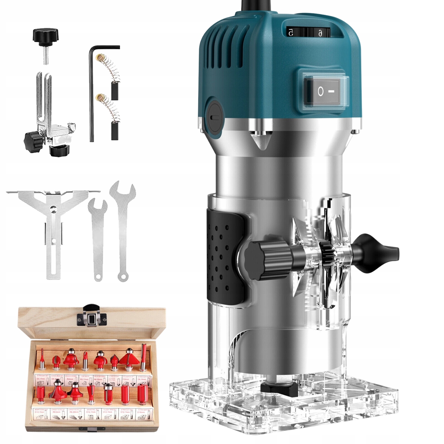 Ruční Elektrická Frézka 800W 30000 Ot/min Na Dřevo, Frézování A Drážkování