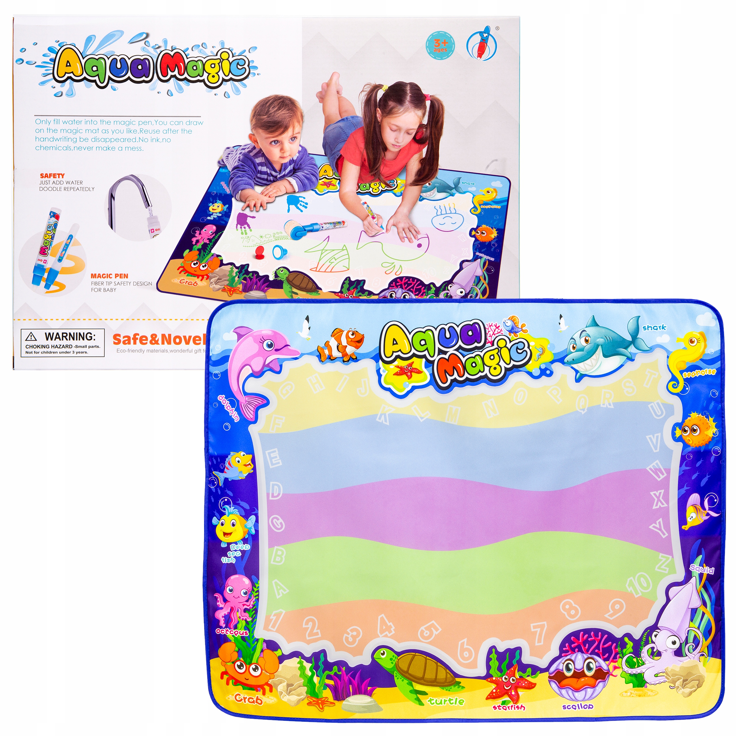 

Edukacyjna mata wodna do rysowania/malowania Ocean