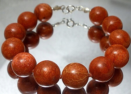 Krásný korálkový náramek Stříbro 14 mm