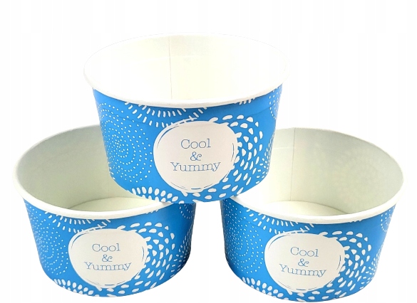 

Kubki papierowe do lodów 170 ml fi 85 50 szt