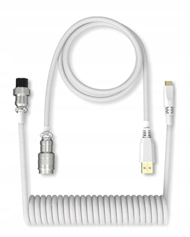 Svinovací Kabel Aviator Materiál type-c Usb White