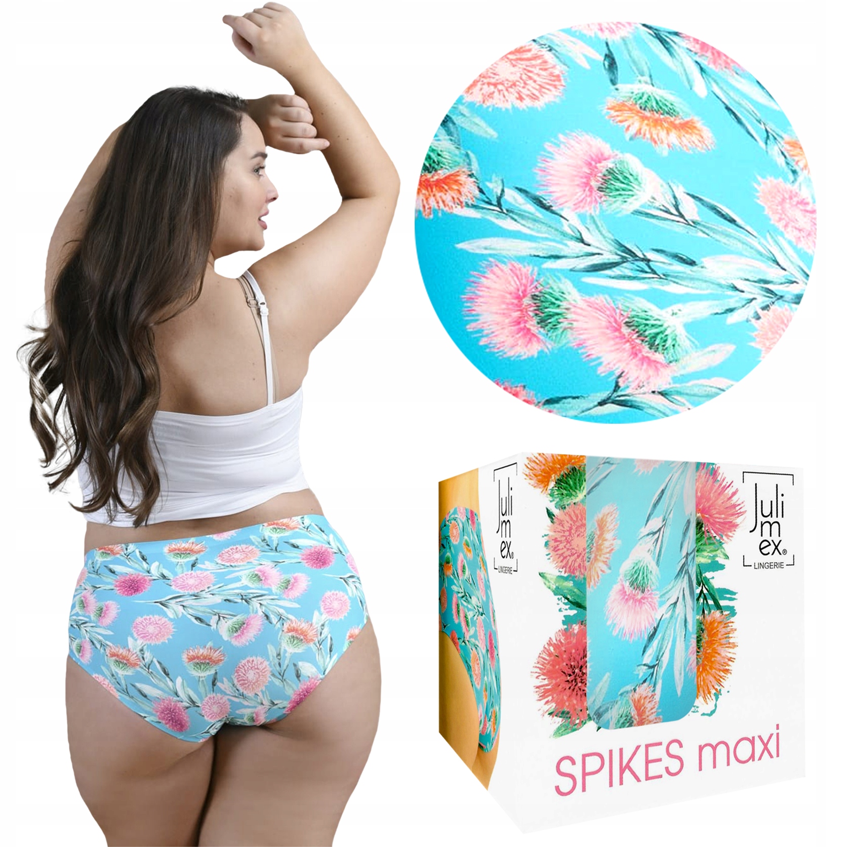 

Figi damskie, wysoki stan Julimex Spikes Maxi, L