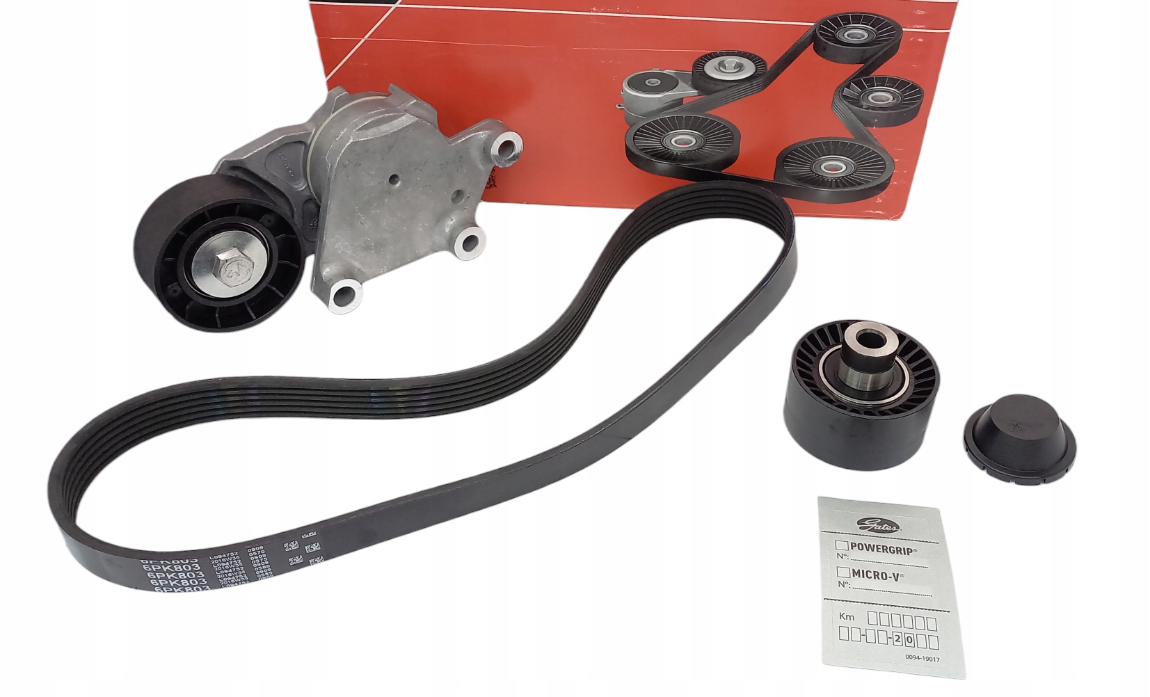 ZESTAW PASKA PK 6PK803 CITROEN C1 C2 C3 C4 FORD FIESTA FOCUS FUSION 206 307