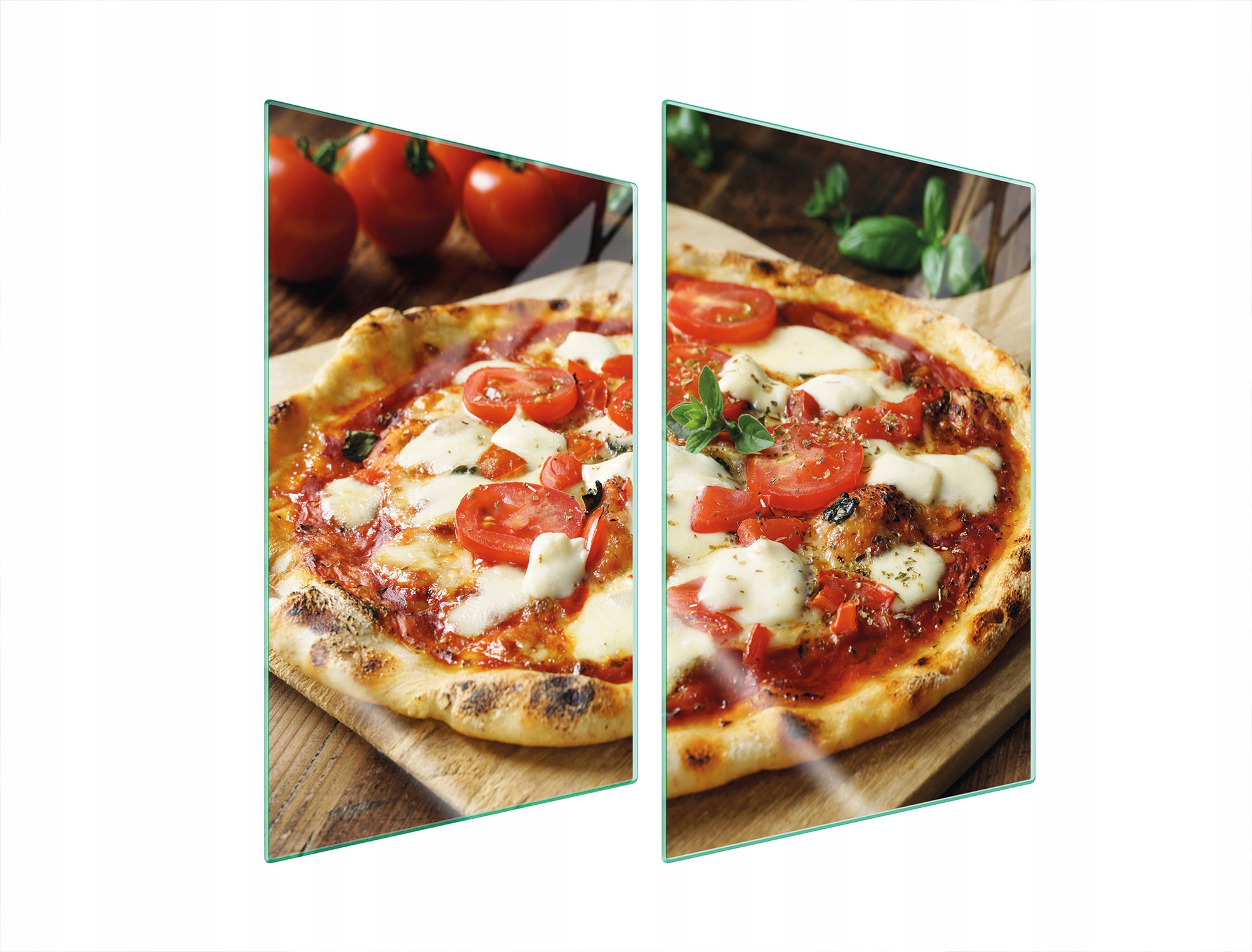 Skleněná Ochranná Deska Do Kuchyně 2x35x52 Pizza Tvrzené Sklo