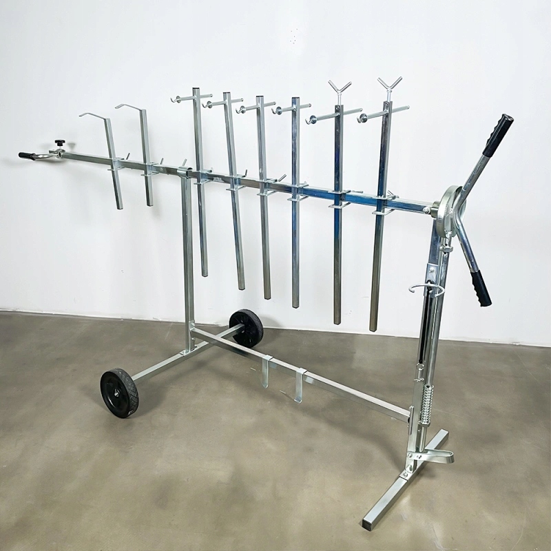 Стенд тележка для покраски вращающаяся 8 рук