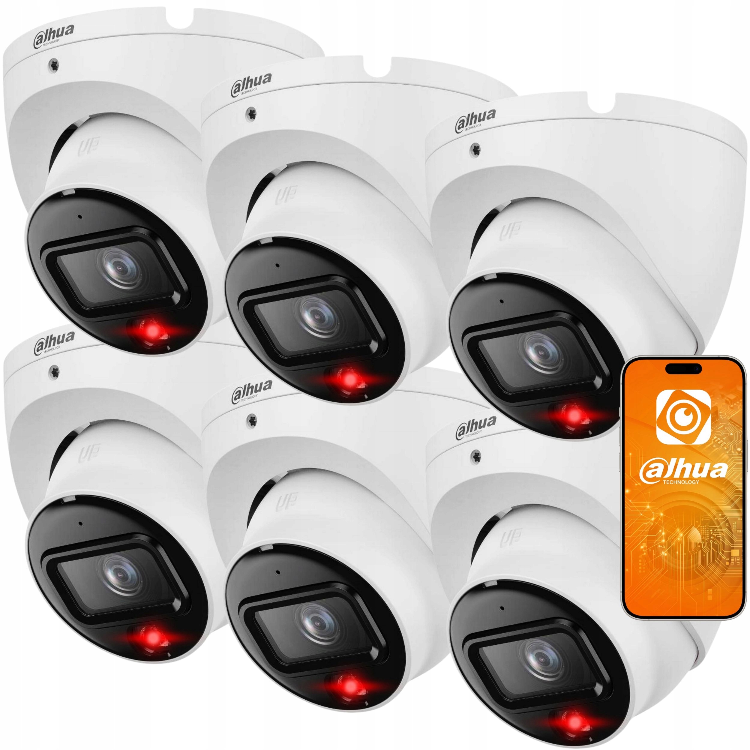 Kamera 6x IPC-HDW1639T-A-IL-0280B-S6 6MPX IR30M Detekcja IP67 Dahua