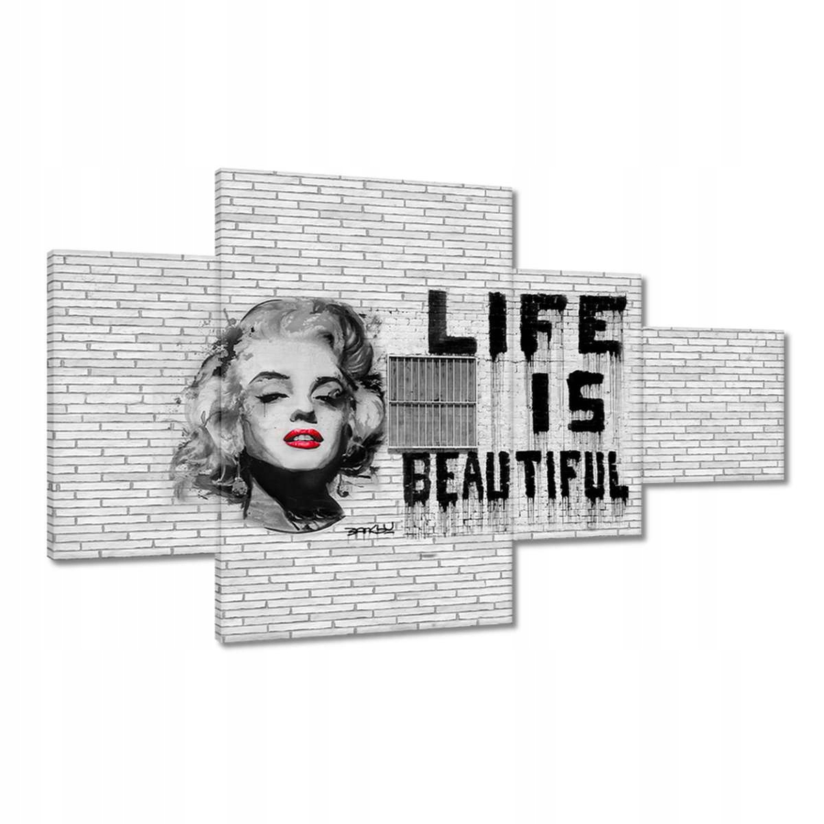 Obrazy 130x80 Banksy Life jsou krásné
