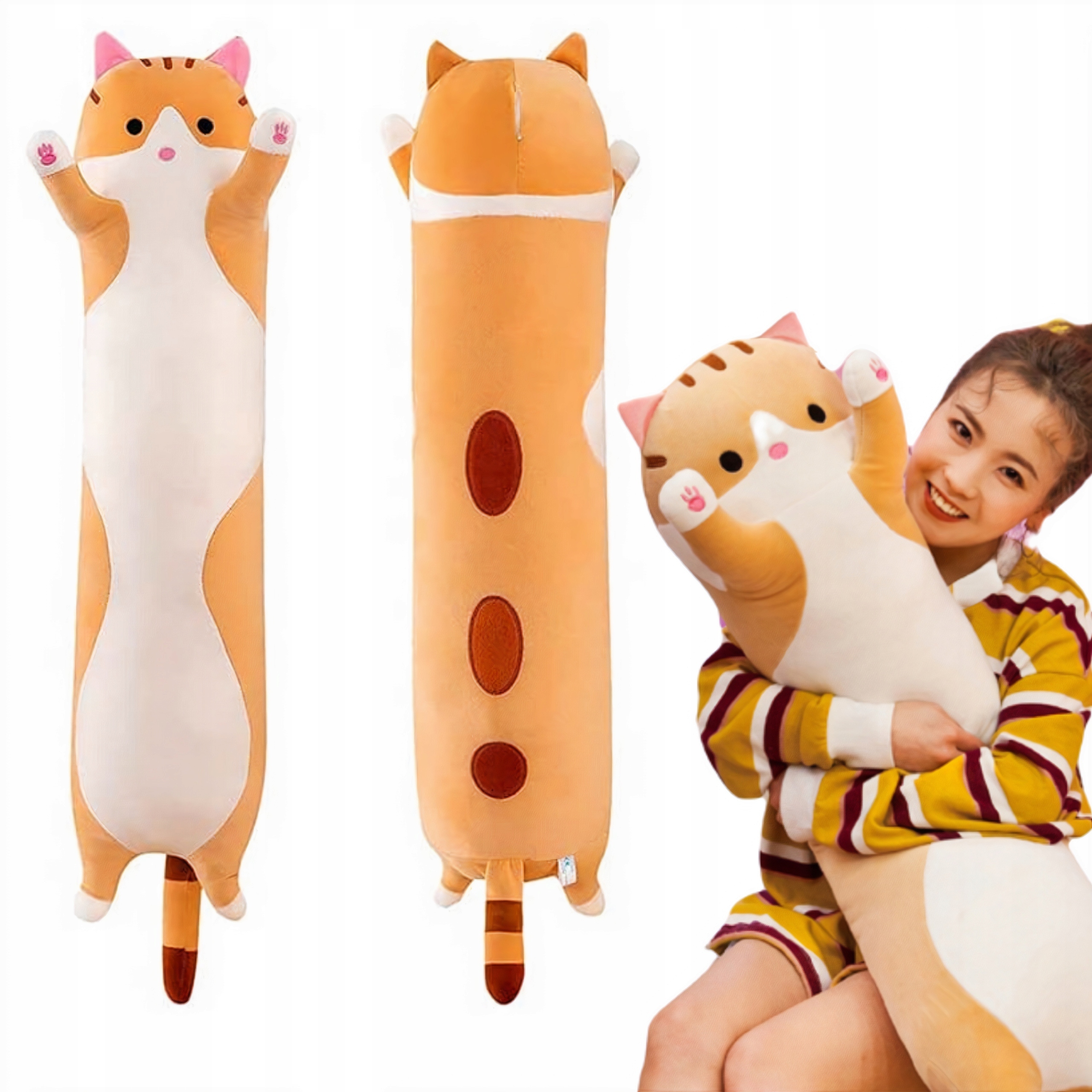

Długi Kotek Kot Maskotka Poduszka Pluszak 130CM