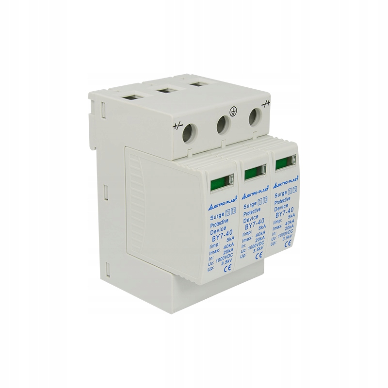 

Ogranicznik Ochronnik Przepięć Pv 3P B+c 1000V DC