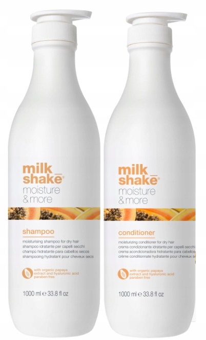 Milk Shake Moisture & More Szampon 1000ml Odżywka 1000ml