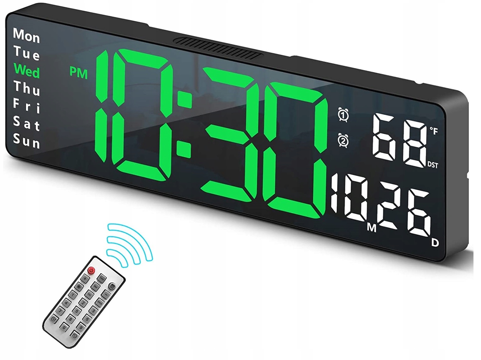 Zegar ścienny Led clock 6629 czarny 32cm