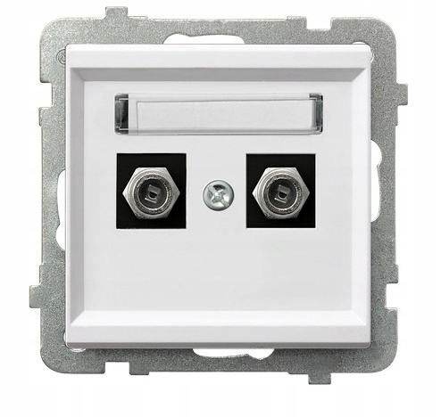 

Ospel Sonata Gniazdo antenowe F GPA-2RF/m/00 biały