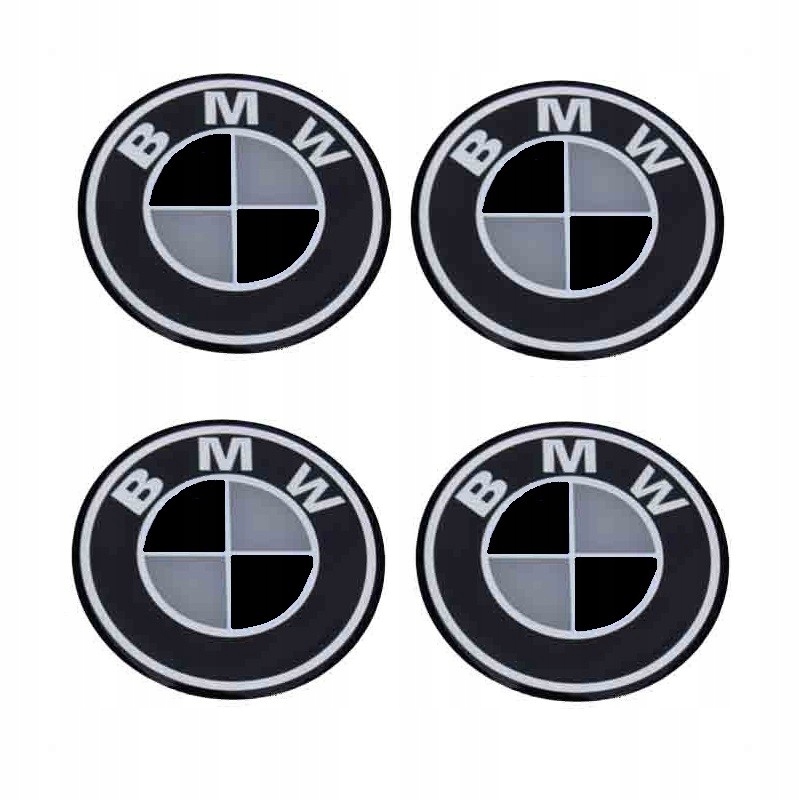 

Emblemat 70mm Bmw na kołpak Czarny 7cm