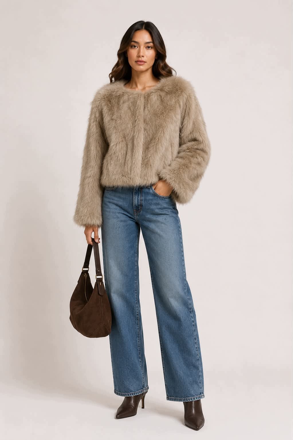 Bunda Glam Lux Šedá M/L