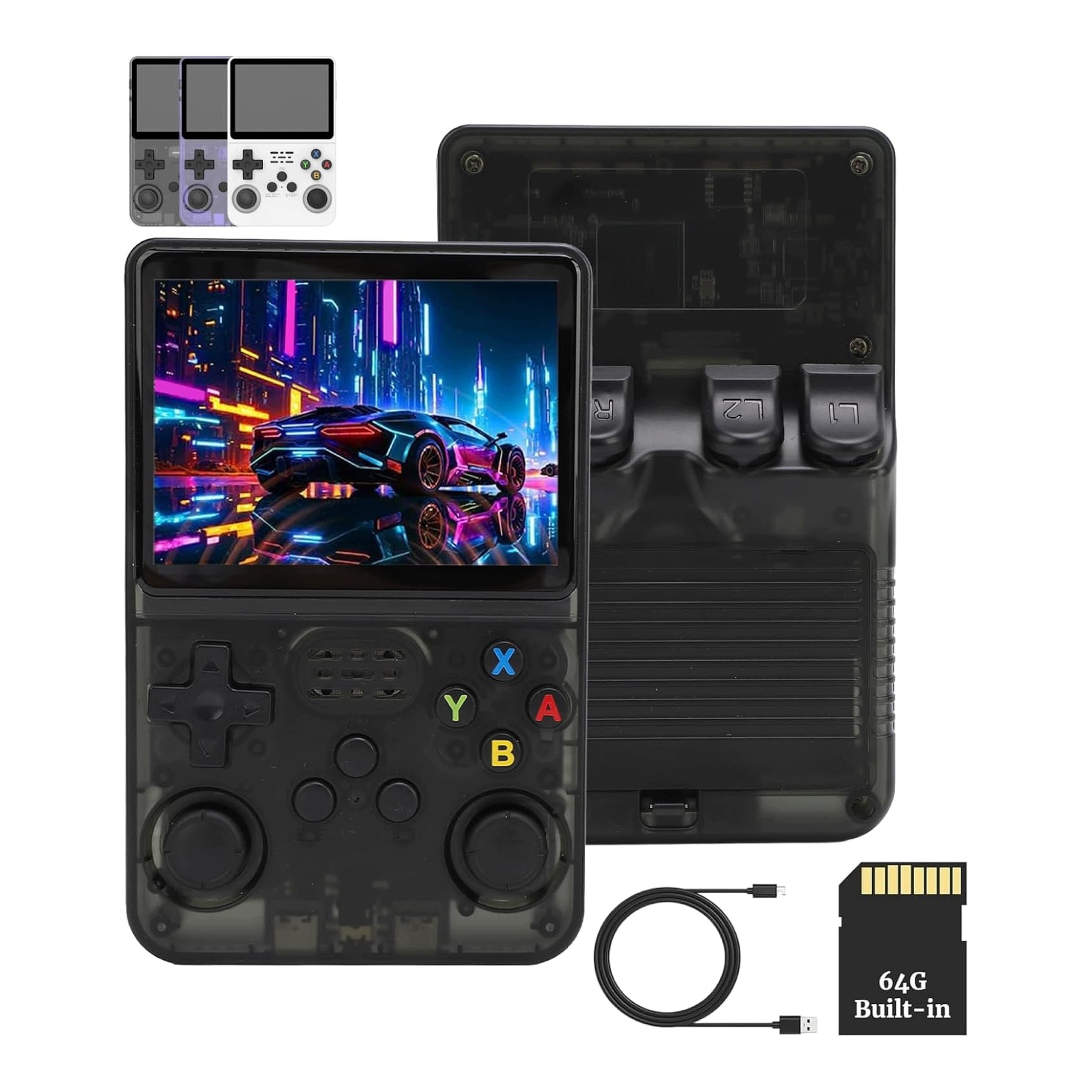 Herní Konzole R36S Obrazovka Ips Retro Styl Přenosný Gamepad Emulátor