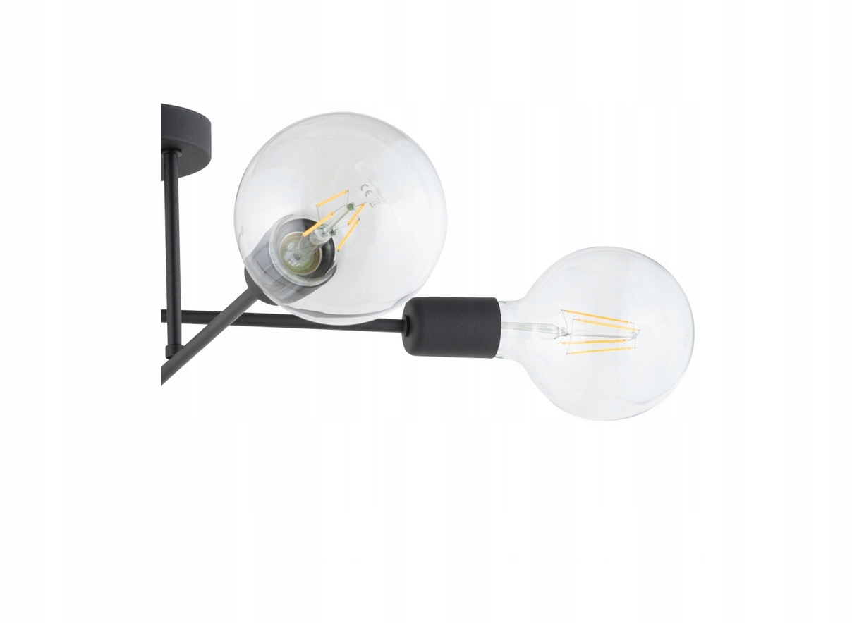 LAMPA SUFITOWA PLAFON ŻYRANDOL LOFT EDISON LED Długość/wysokość 22 cm