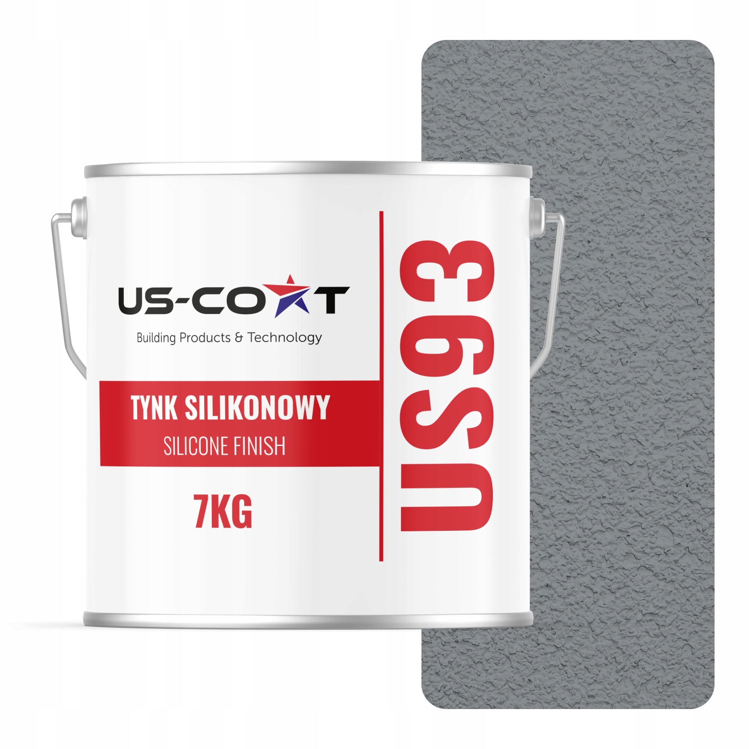 Silikonová Fasádní Omítka Šedá RAL7045 7 Kg Beránek Granulace 1.5 mm