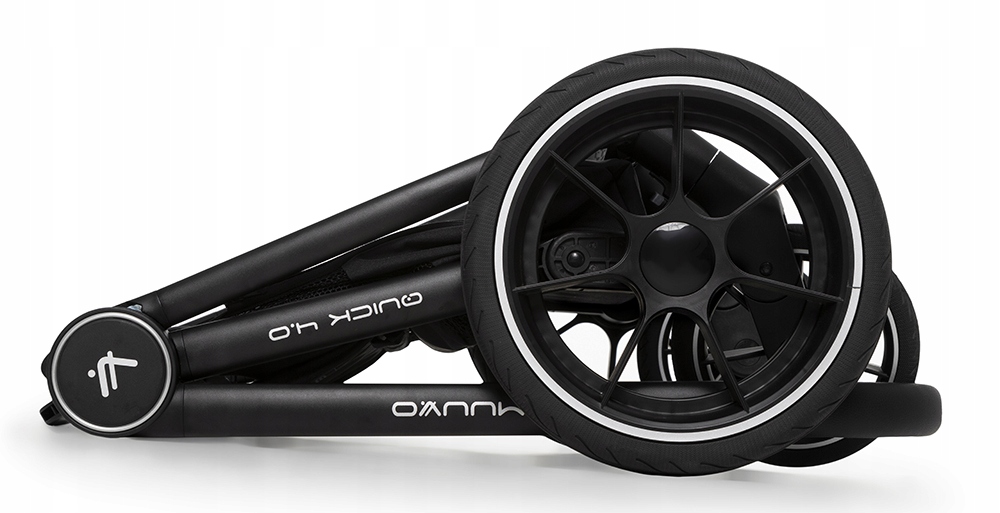 MUUVO WÓZEK 2w1 QUICK 4.0 CLASSIC BLACK + akcesoria + adaptery Zestaw 2w1