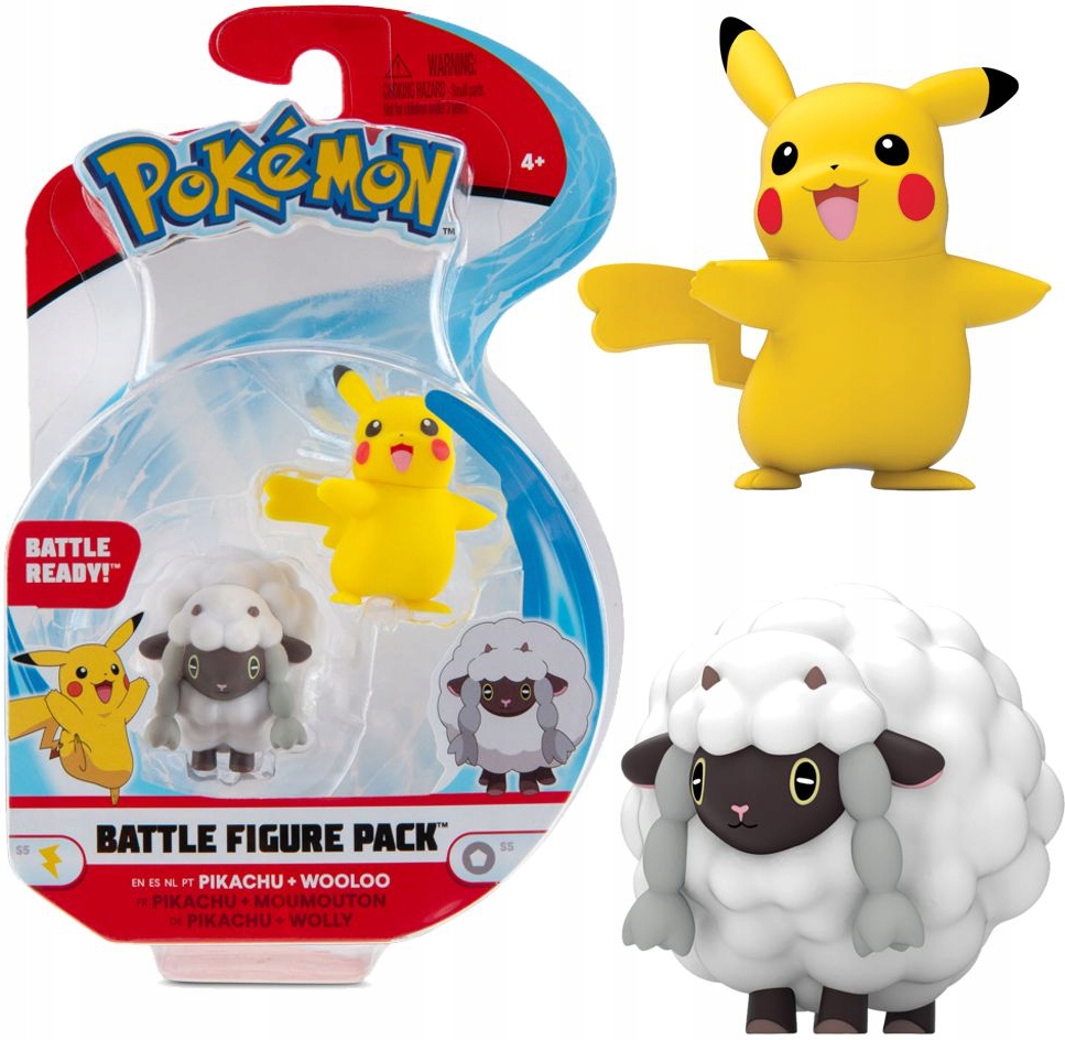 Figurka POKEMON Pikachu Wooloo Battle Figure Pack