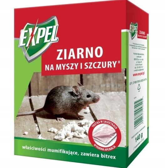 BROS ZIARNO NA MYSZY I SZCZURY 140G EXPEL