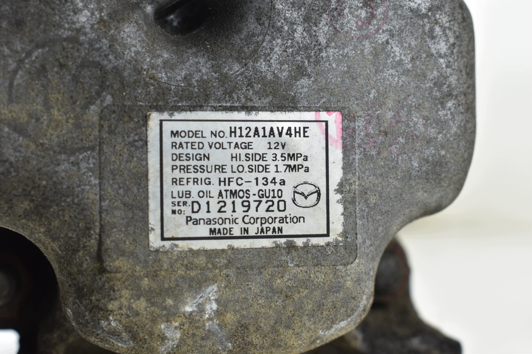 kompresor klime MAZDA 6 II GH 2.2 CITD H12A1AV4HE
