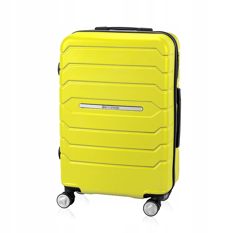 Betlewski Cestovní kufr velikosti M, tvrdý, prostorný, na kolečkách, odolný