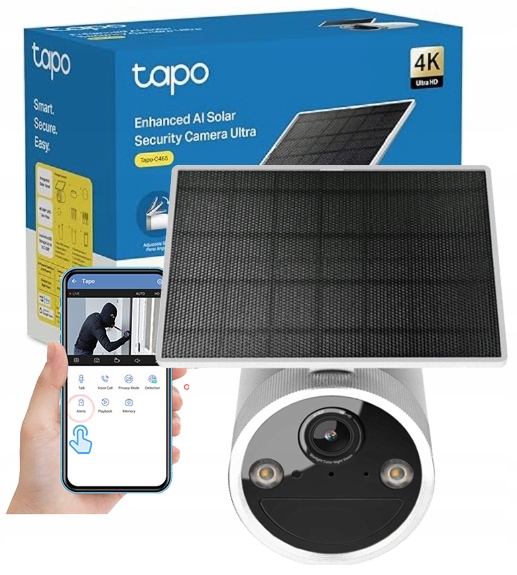 Ip Kamera Na Monitorovanie Tp-link Tapo C465 Kit S Solárnym Panelom IP66 4K