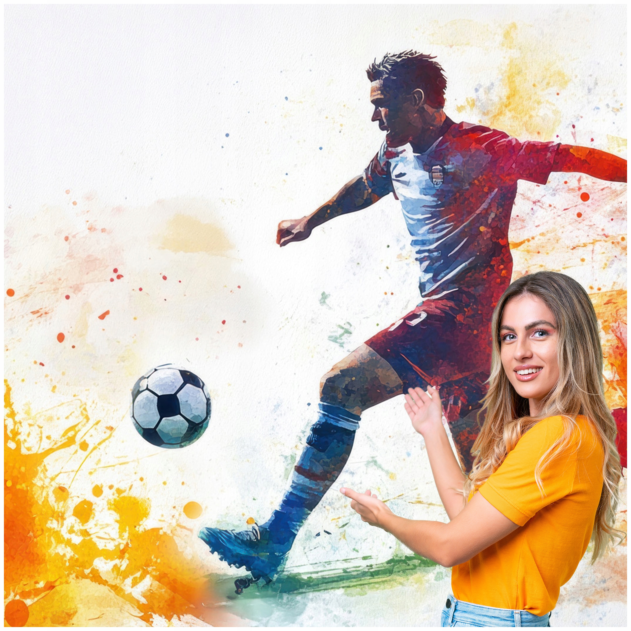 Fototapeta 3D pro mládež Fotbal 392x260 DMPN01F