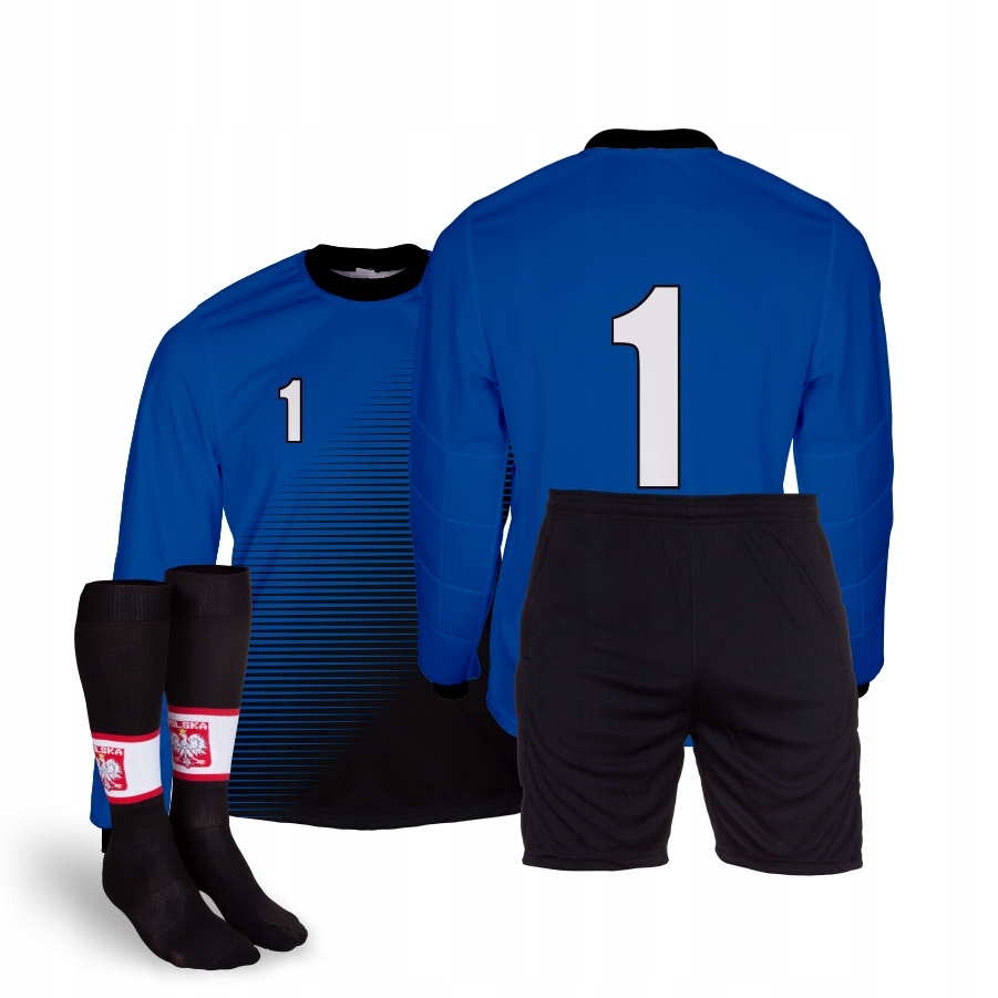 Brankářská Souprava Č. 1 mikina štulpny kraťasy Chrpa velikost 140