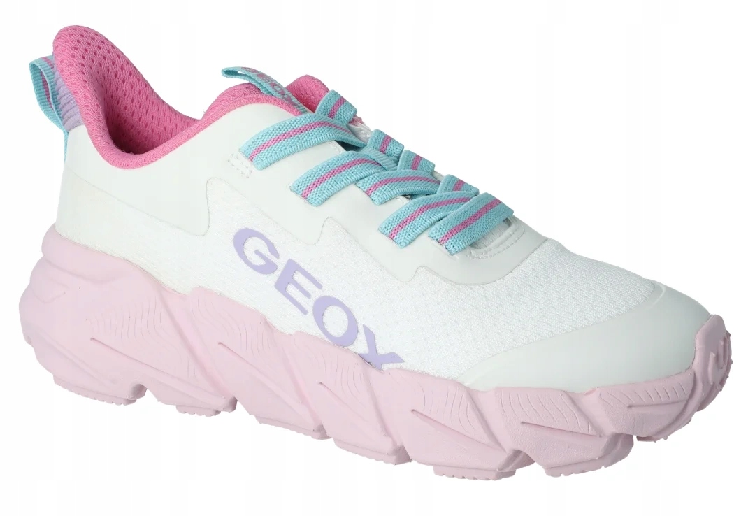 Sneakersy Geox J55N5A Flexyper Fast białe modne gruba podeszwa r. 35
