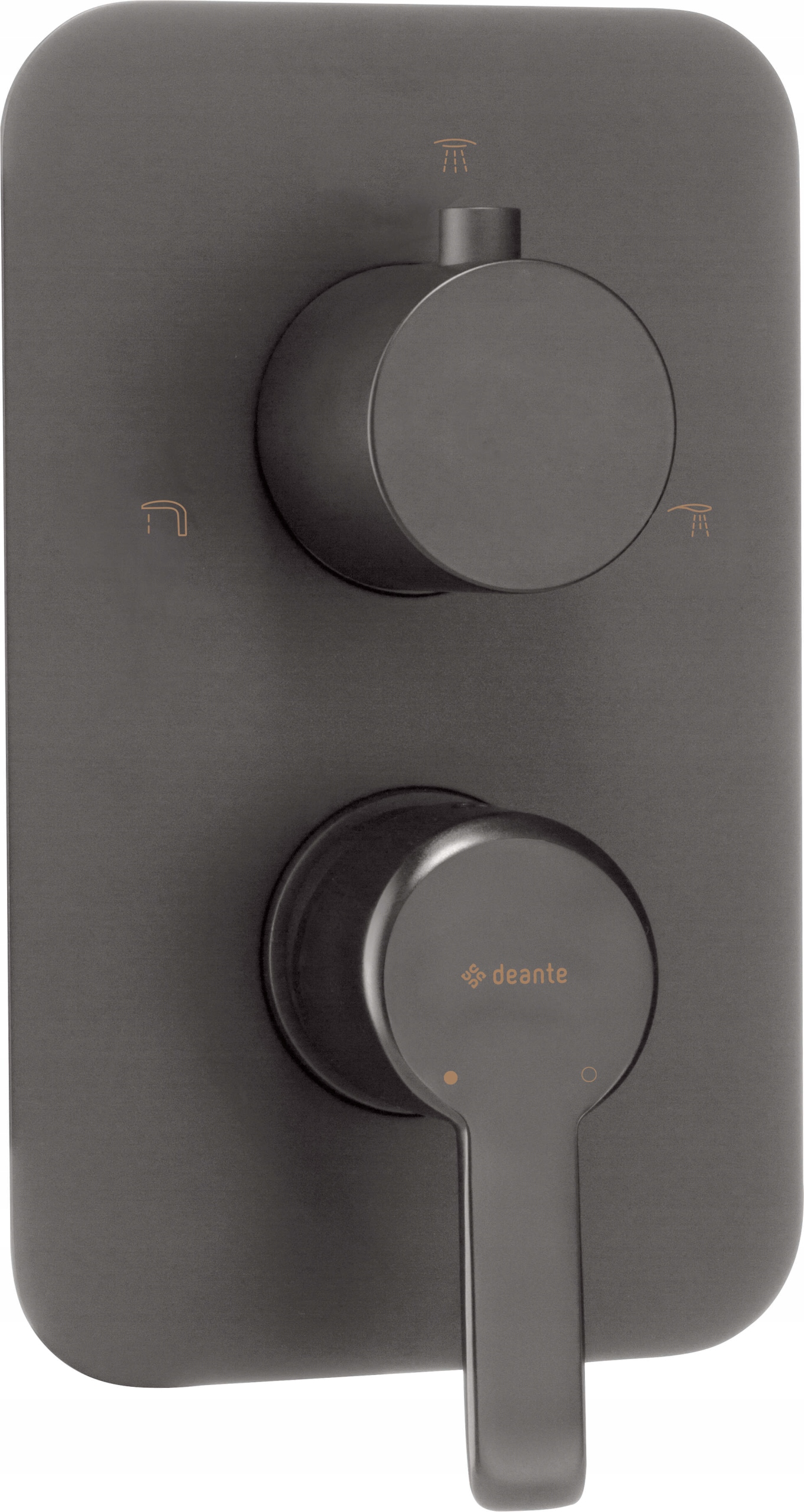 Vonkajší prvok pre podomietkový box, titánová mosadz