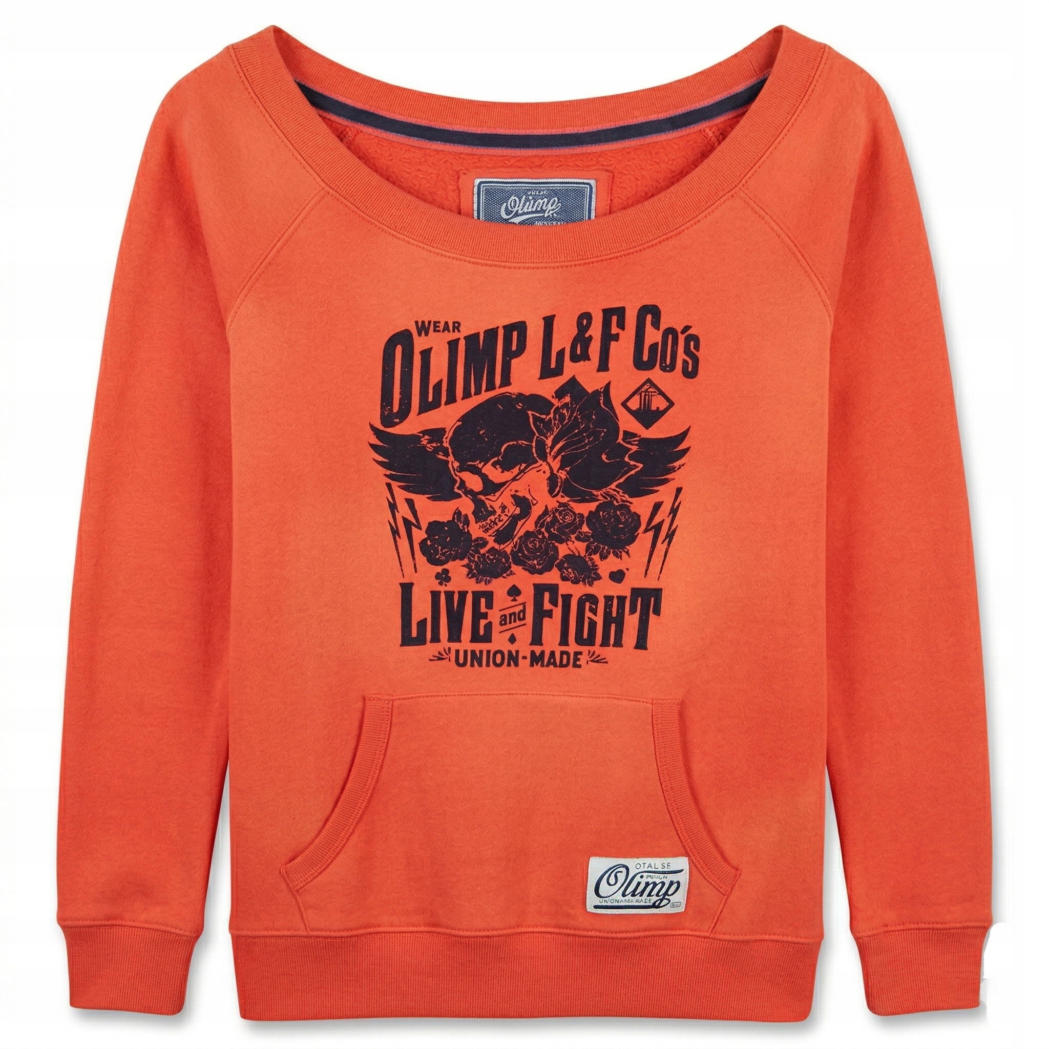 Olimp Bluza Women's Hoodie Olimp L&f Co's Orange