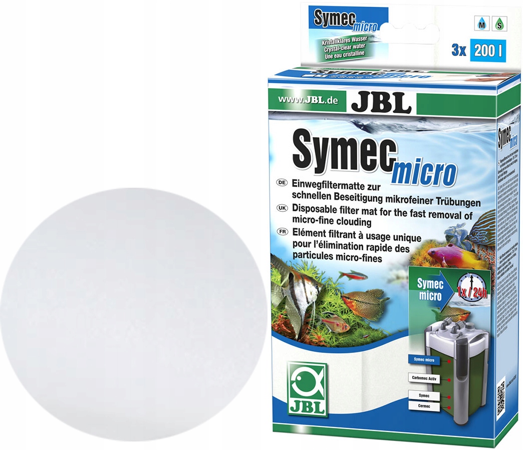 

Jbl SymecMicro Włóknina Wata Wkład do Filtra