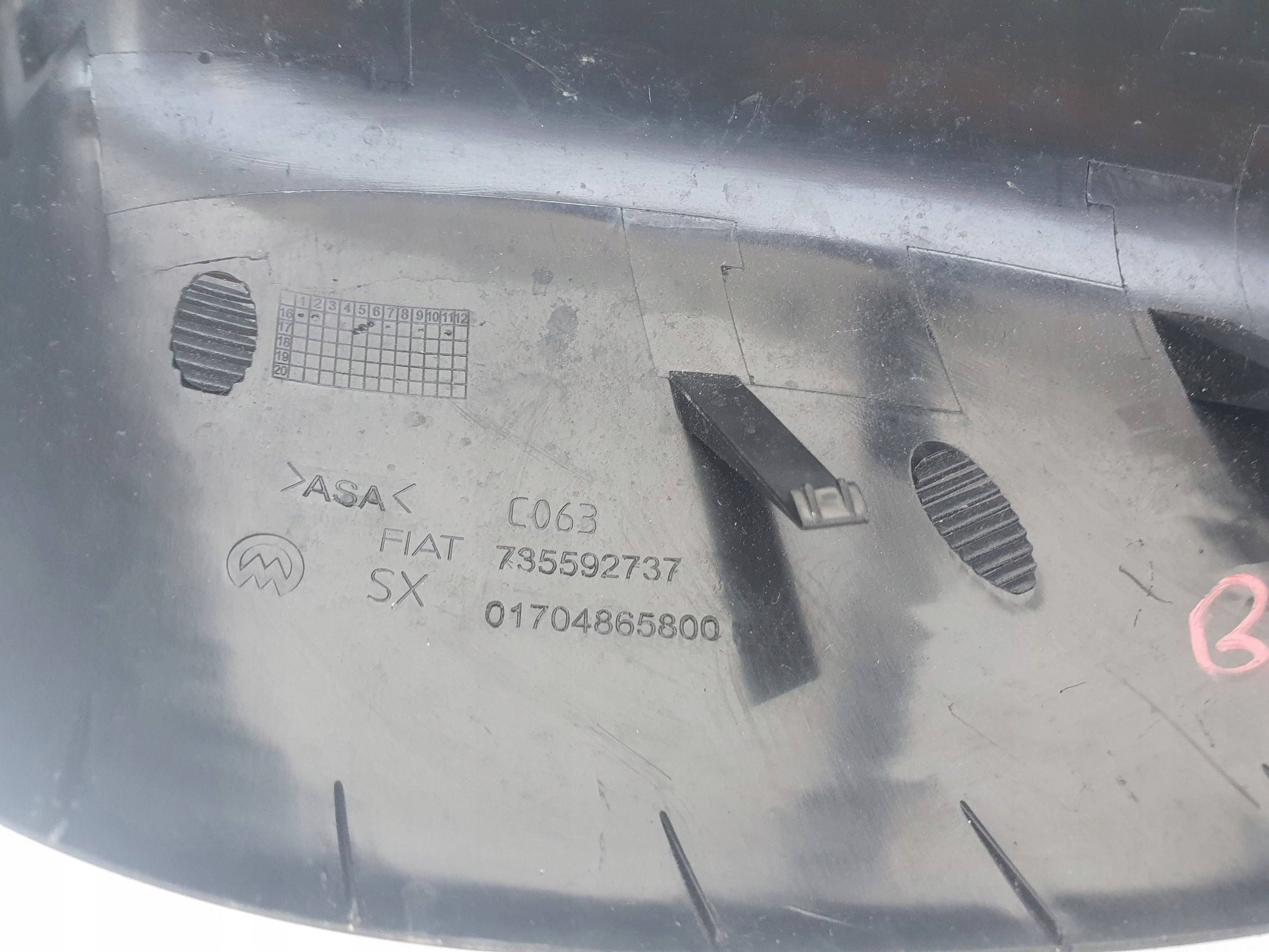 Fiat 500 cover mirrors left 735592737