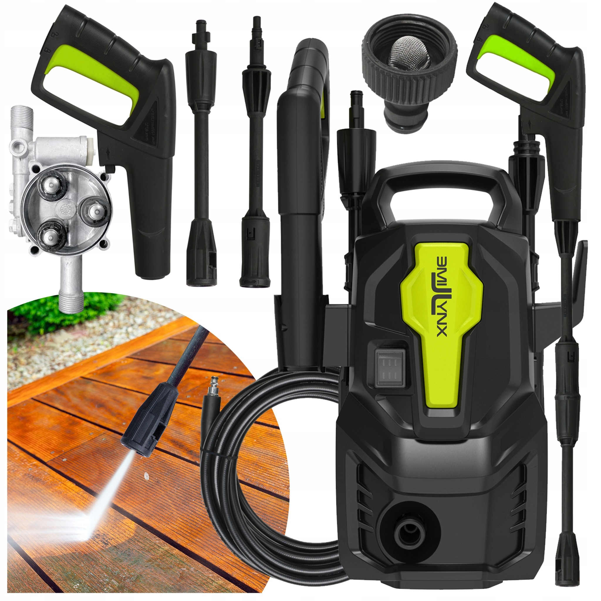 Myjka ciśnieniowa Lime Lynx Velox 1006Q Moc 1200 W Pompa aluminiowa 90 Bar