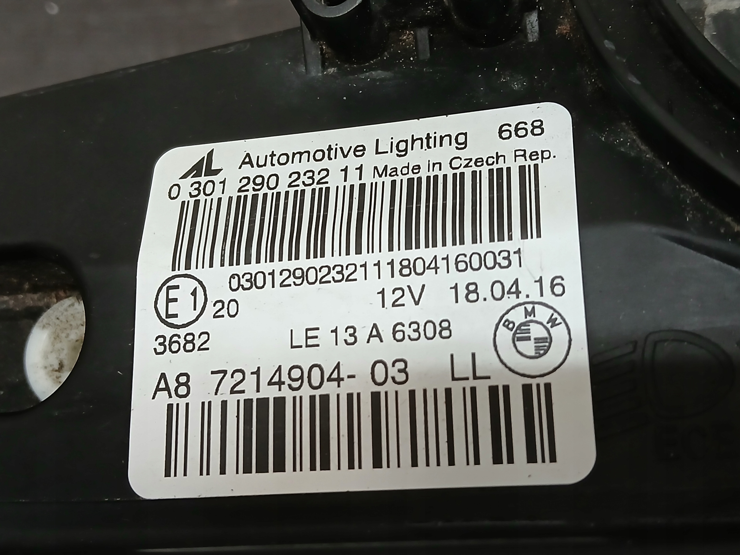 light front right BMW II 2 F45 FULL LED A8 7214904-03